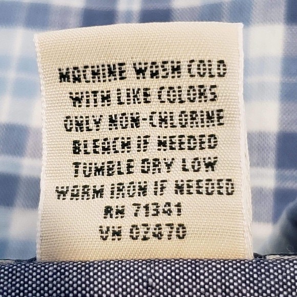 LL Bean Guide Shirt Men's Small Blue Plaid Cotton Outdoor Camping - Picture 4 of 9